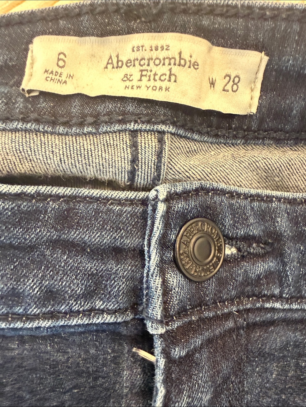 Abercrombie & Fitch Dark Blue Skinny Jeans